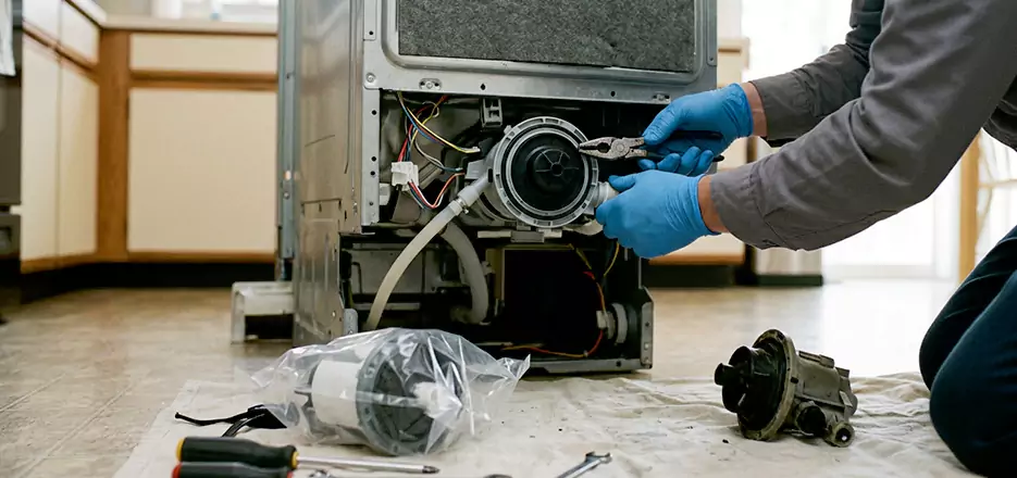 Dishwasher Motor Pump Replacement in Fort Myers